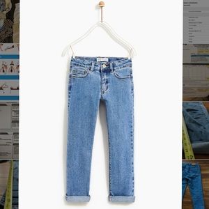 Zara Kids Basic Straight Jean Light Blue sz 13-14